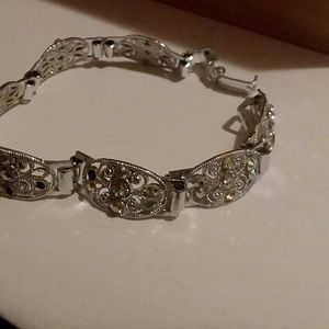 SILVER SCROLL GERMAN BRACELET